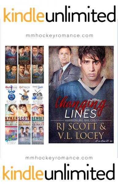 KU Hockey, RJ Scott, V.L. Locey, MM Romance