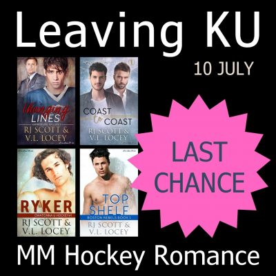 Hockey Romance w/ RJ Scott is leaving KU!